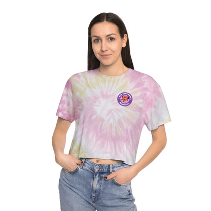 Cactus Nerds Women Play Some Music Shirts Tie-Dye Crop Tee