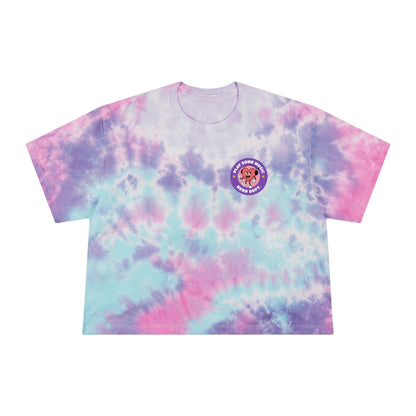 Cactus Nerds Women Play Some Music Shirts Tie-Dye Crop Tee