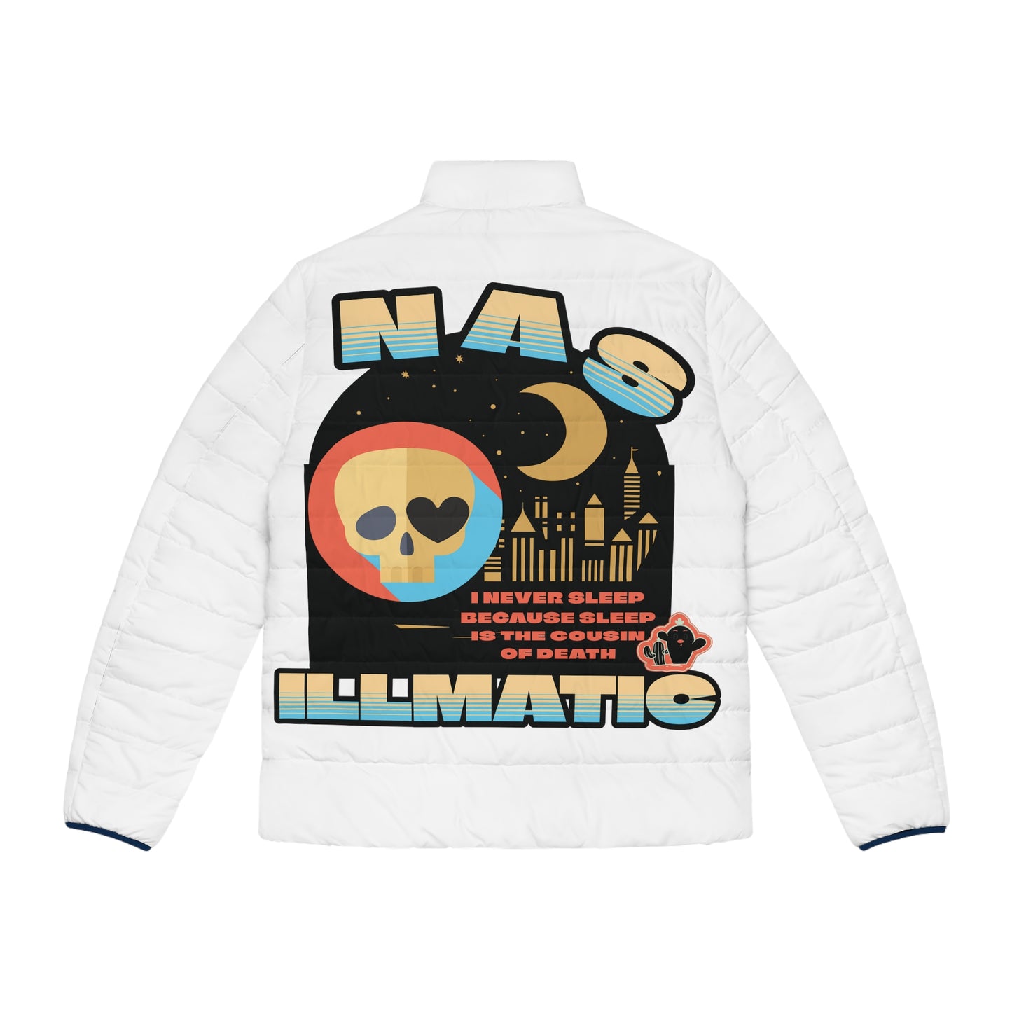 CACTUS NERDS NAS ILLMATIC Men's Puffer Jacket