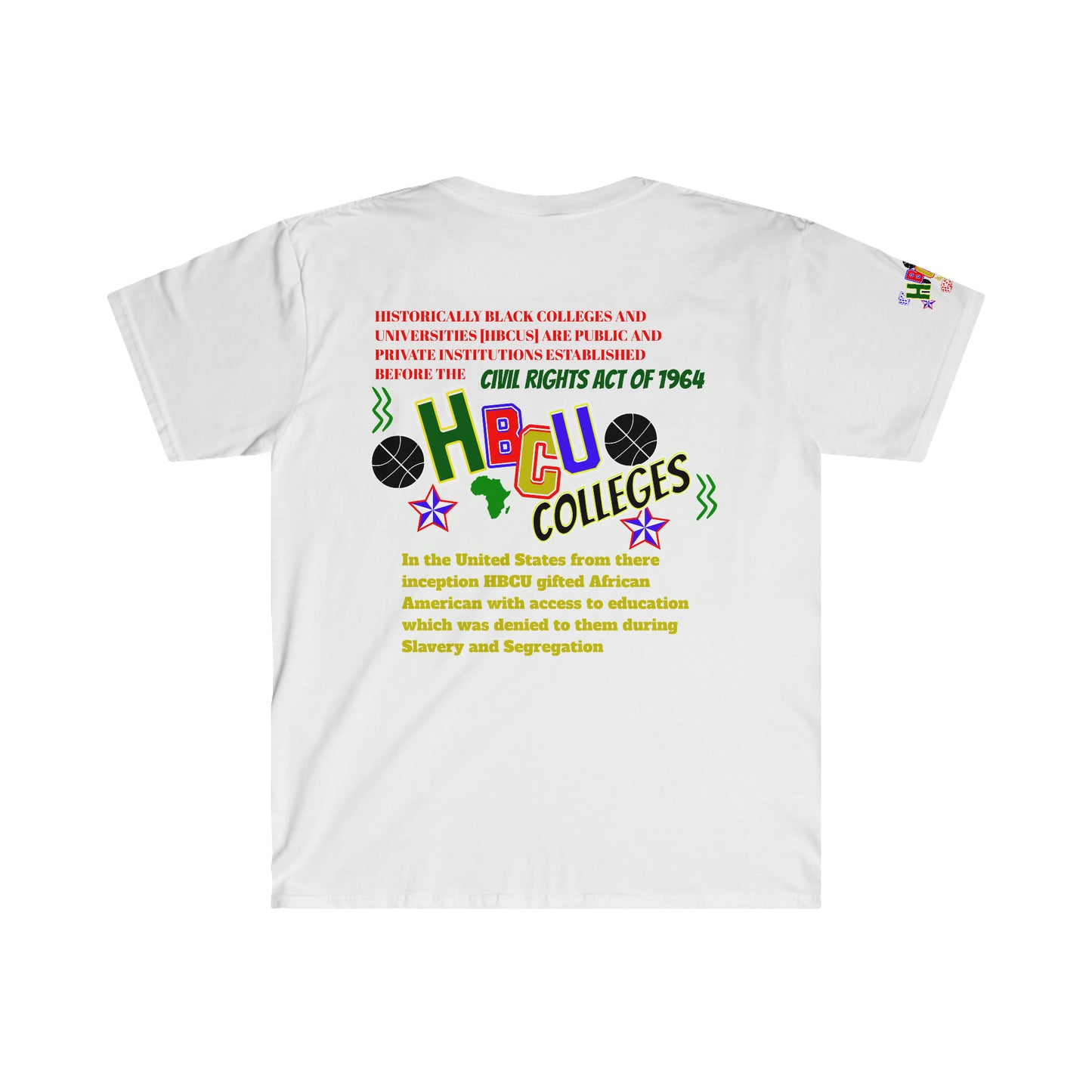 Support Black College HBCU Unisex Softstyle T-Shirt