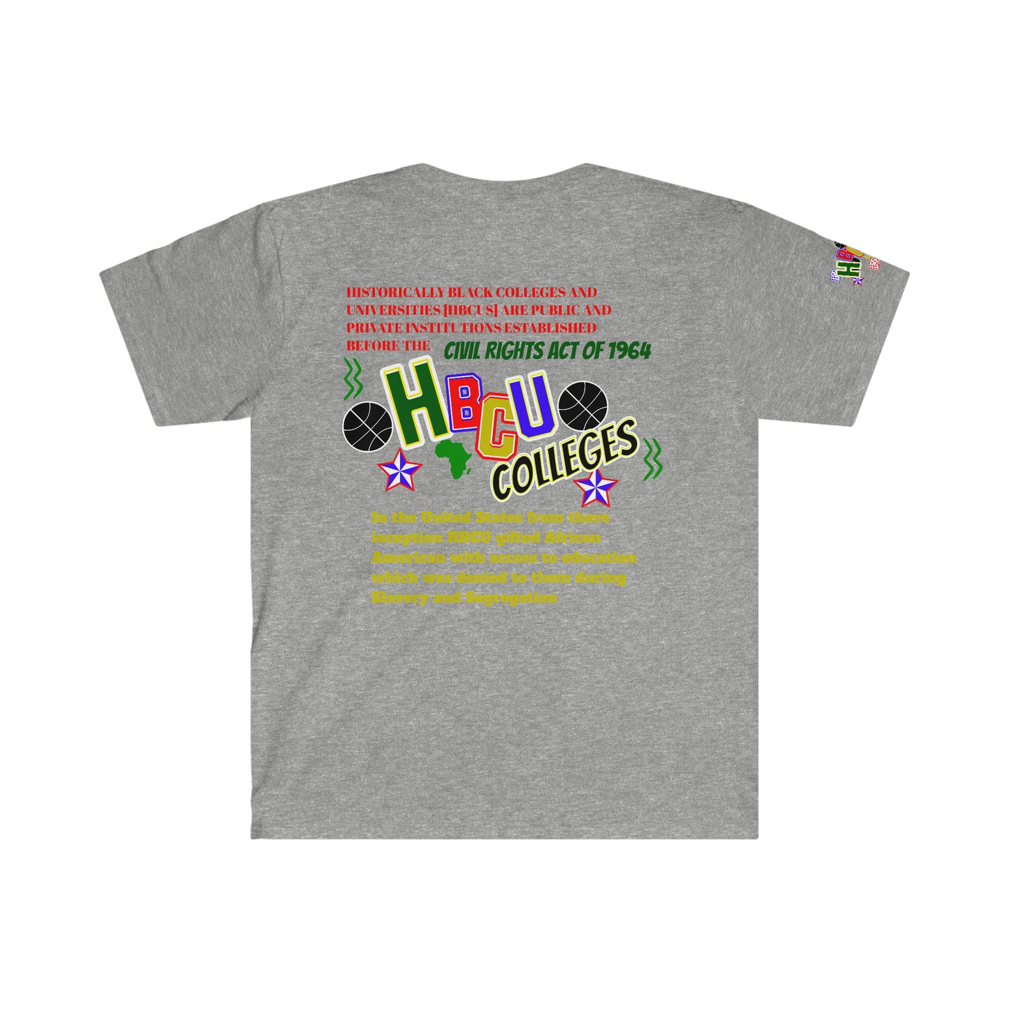 Support Black College HBCU Unisex Softstyle T-Shirt